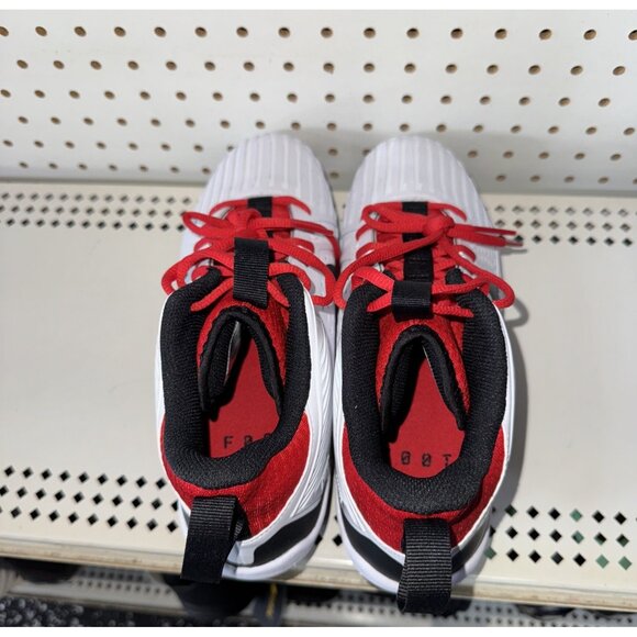 Nike Alpha Menace Strong Mens Football Lineman Cleats Size 8.5 White Red Black main image 4